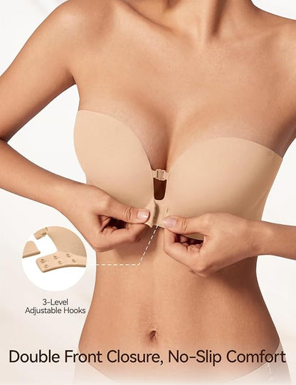 Anti-Slip Push-Up Strapless Bra